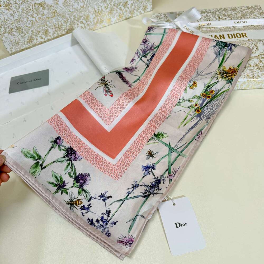 Dior Floral Square Scarf - Picture 8 of 9